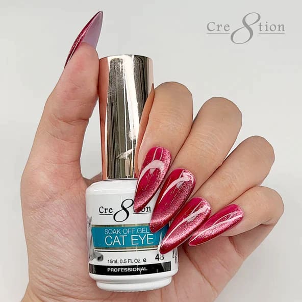 Cre8tion Cat Eye Soak Off Gel 0.5oz 48 - OceanNailSupply