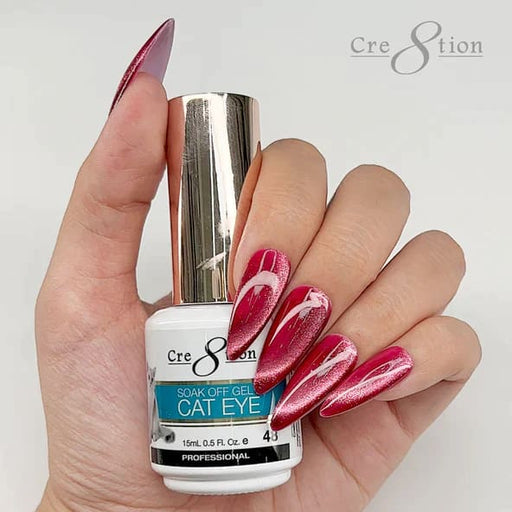 Cre8tion Cat Eye Soak Off Gel 0.5oz 48 - OceanNailSupply