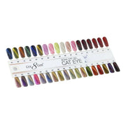 Cre8tion Cat Eye Soak Off Gel 0.5oz - Full Set 36 colors (#01 - #36) w/ 6 Top Diamond 0.5oz 2 Magnet Duo & 1 set Color Chart -
