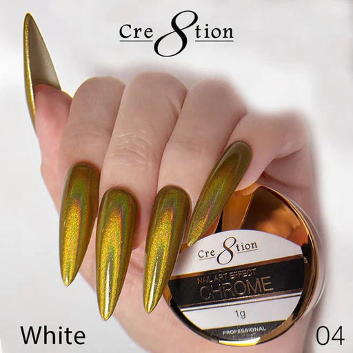 Cre8tion Chrome Nail Art Effect 1g - 04 Gold - OceanNailSupply
