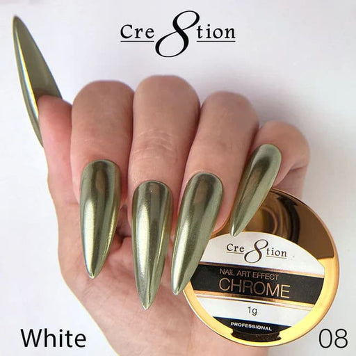 Cre8tion Chrome Nail Art Effect 1g - 08 Champagne - OceanNailSupply