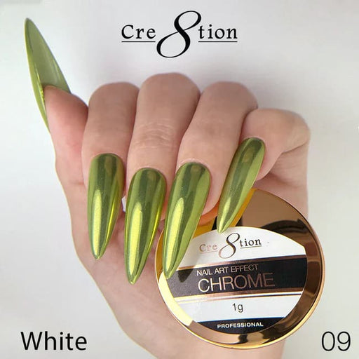 Cre8tion Chrome Nail Art Effect 1g - 09 Radium - OceanNailSupply