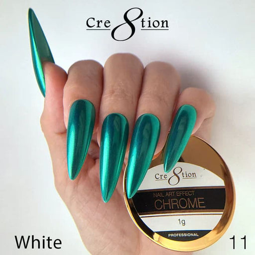 Cre8tion Chrome Nail Art Effect 1g - 11 Cre8tion Turquoise - OceanNailSupply