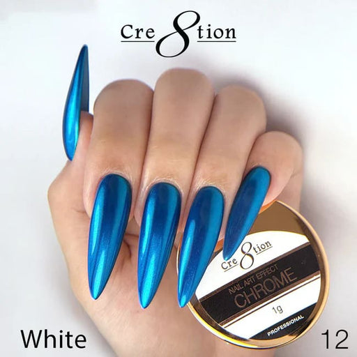 Cre8tion Chrome Nail Art Effect 1g - 12 Bright Blue - OceanNailSupply