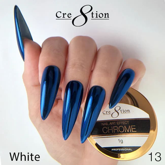 Cre8tion Chrome Nail Art Effect 1g - 13 Deep Blue - OceanNailSupply