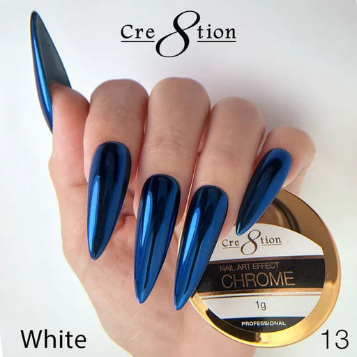 Cre8tion Chrome Nail Art Effect 1g - 13 Deep Blue - OceanNailSupply