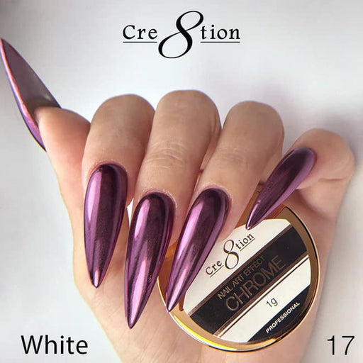 Cre8tion Chrome Nail Art Effect 1g - 17 Hot Pink - OceanNailSupply