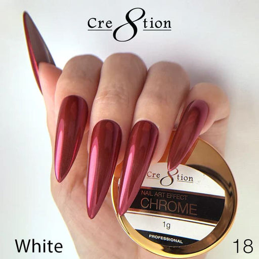 Cre8tion Chrome Nail Art Effect 1g - 18 Rose Pink - OceanNailSupply