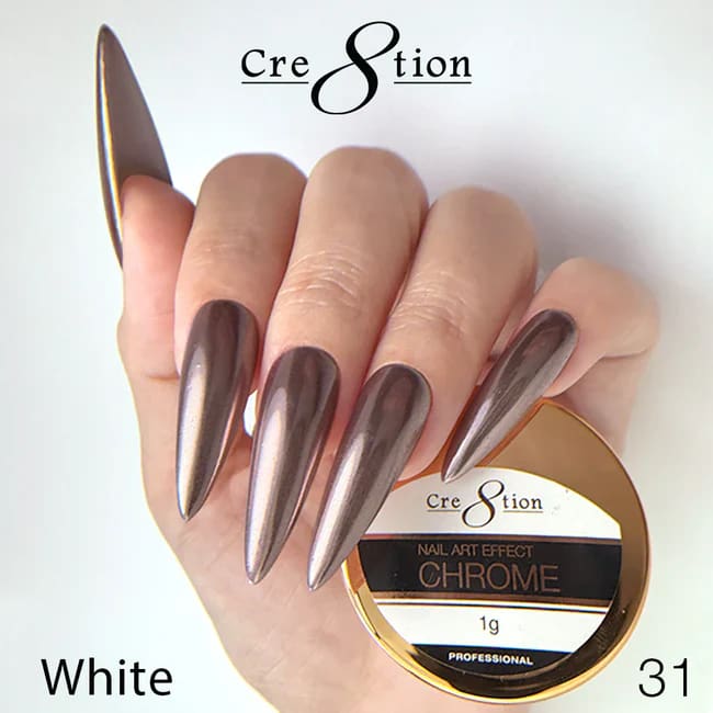Cre8tion Chrome Nail Art Effect 1g - 31 Super Real Rose Gold - OceanNailSupply