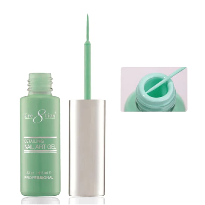 Cre8tion Detailing Nail Art Gel 0.33oz 08 Teal - OceanNailSupply