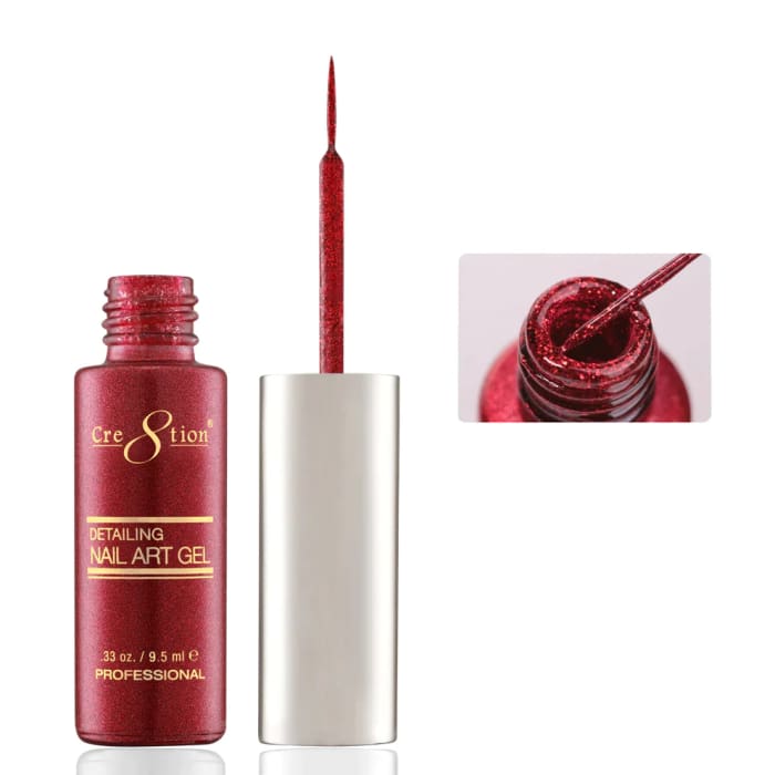 Cre8tion Detailing Nail Art Gel - Glitter Collection — OceanNailSupply