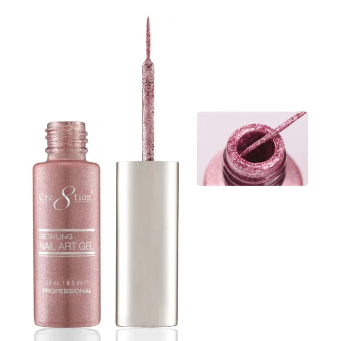 Cre8tion Detailing Nail Art Gel - Glitter Collection OceanNailSupply