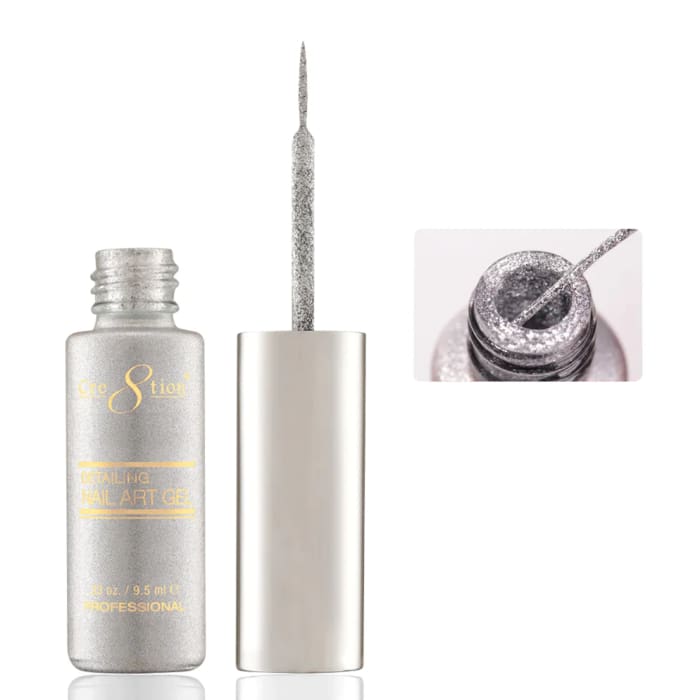 Cre8tion Detailing Nail Art Gel - Glitter Collection OceanNailSupply