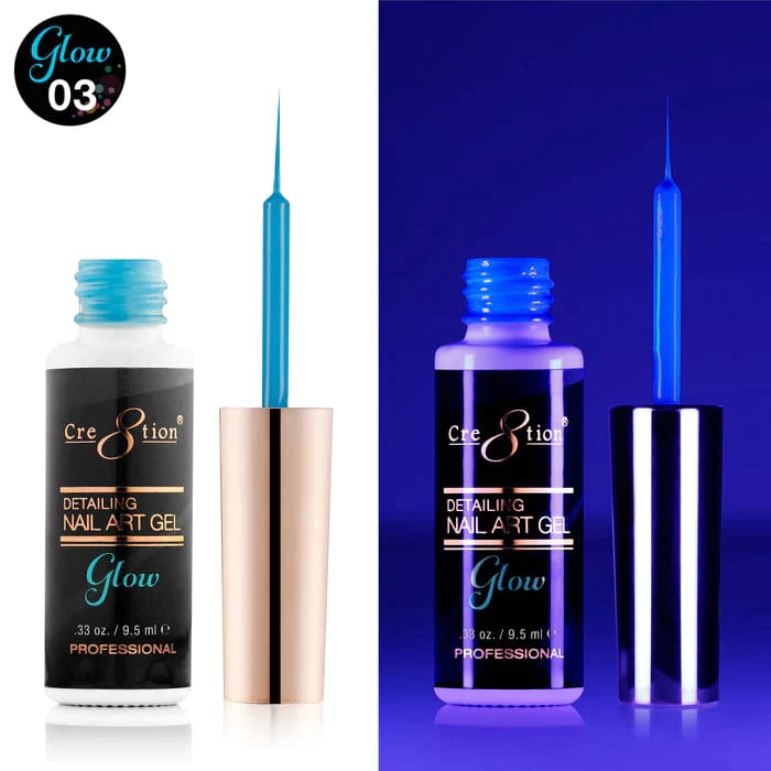 Cre8tion Detailing Nail Art Gel - Glow In The Dark Collection OceanNailSupply