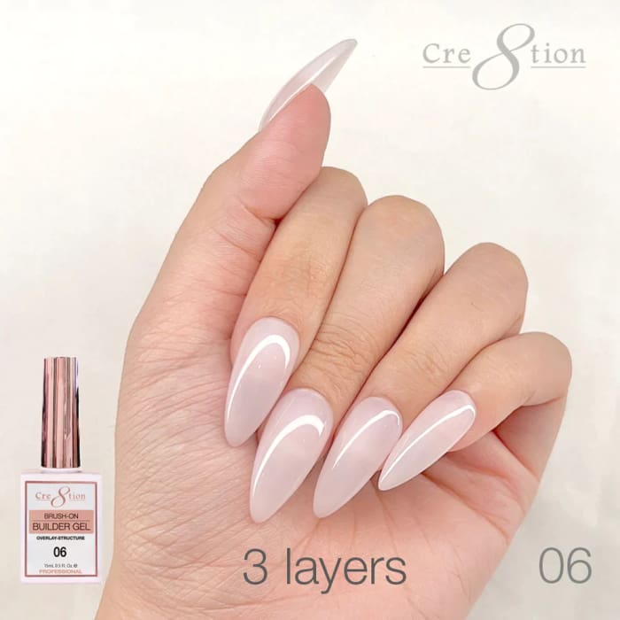 Cre8tion Gel Overlay/ Brush on Builder 0.5oz 06 - OceanNailSupply