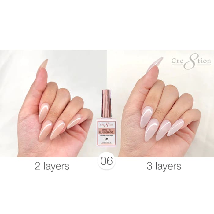 Cre8tion Gel Overlay/ Brush on Builder 0.5oz 06 - OceanNailSupply