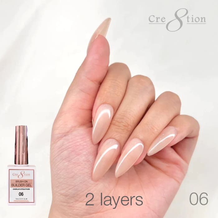 Cre8tion Gel Overlay/ Brush on Builder 0.5oz 06 - OceanNailSupply