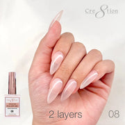 Cre8tion Gel Overlay/ Brush on Builder 0.5oz 08 - OceanNailSupply