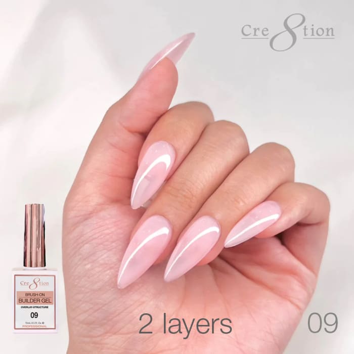 Cre8tion Gel Overlay/ Brush on Builder 0.5oz 09 - OceanNailSupply