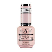 Cre8tion Gel P01 Crystal Pink French Collection 0.5oz OceanNailSupply