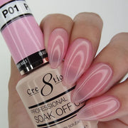 Cre8tion Gel P01 Crystal Pink French Collection 0.5oz OceanNailSupply