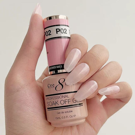 Cre8tion Gel P02 Sweet Pink French Collection 0.5oz OceanNailSupply