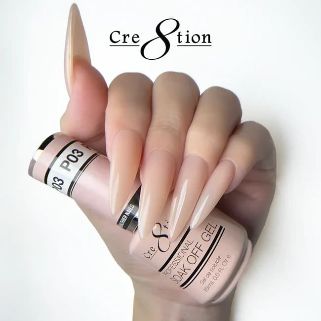 Cre8tion Gel P03 Precious Pink French Collection 0.5oz OceanNailSupply