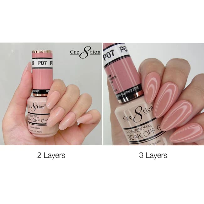 Cre8tion Gel P07 Pink French Collection 0.5oz OceanNailSupply