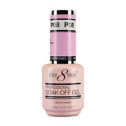 Cre8tion Gel P08 Pink French Collection 0.5oz OceanNailSupply