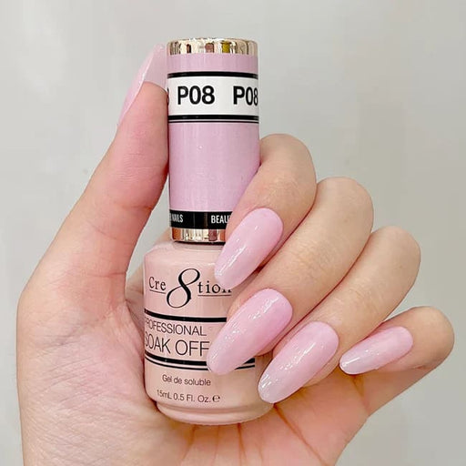 Cre8tion Gel P08 Pink French Collection 0.5oz OceanNailSupply