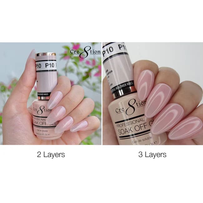 Cre8tion Gel P10 Pink French Collection 0.5oz OceanNailSupply