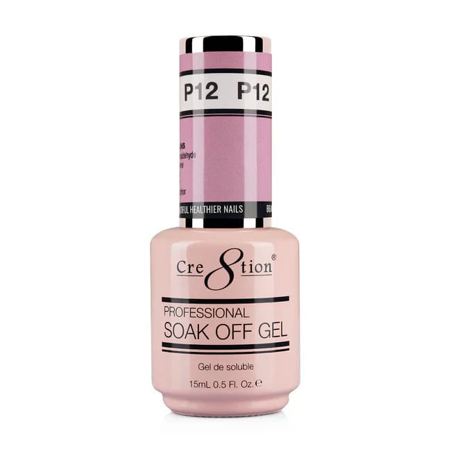 Cre8tion Gel P12 Peach Nude French Collection 0.5oz OceanNailSupply