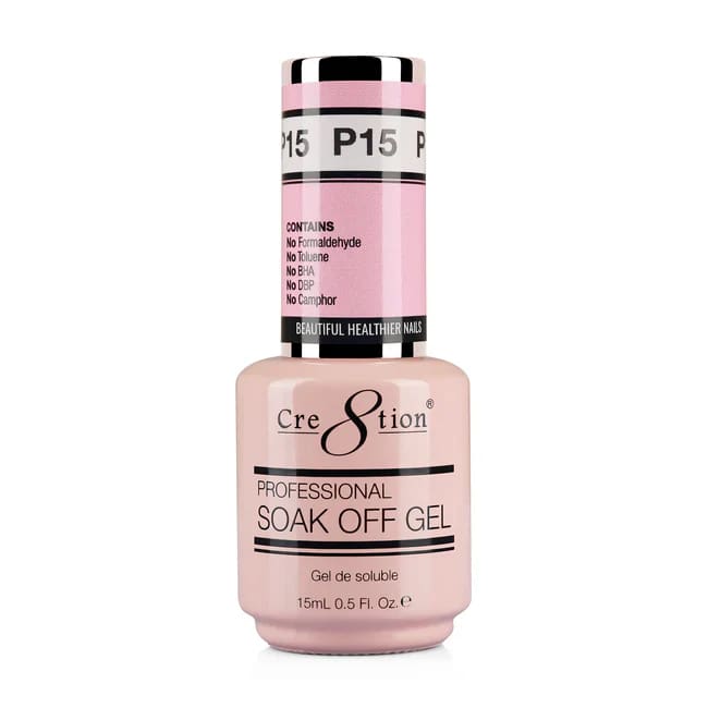 Cre8tion Gel P15 Pink French Collection 0.5oz OceanNailSupply