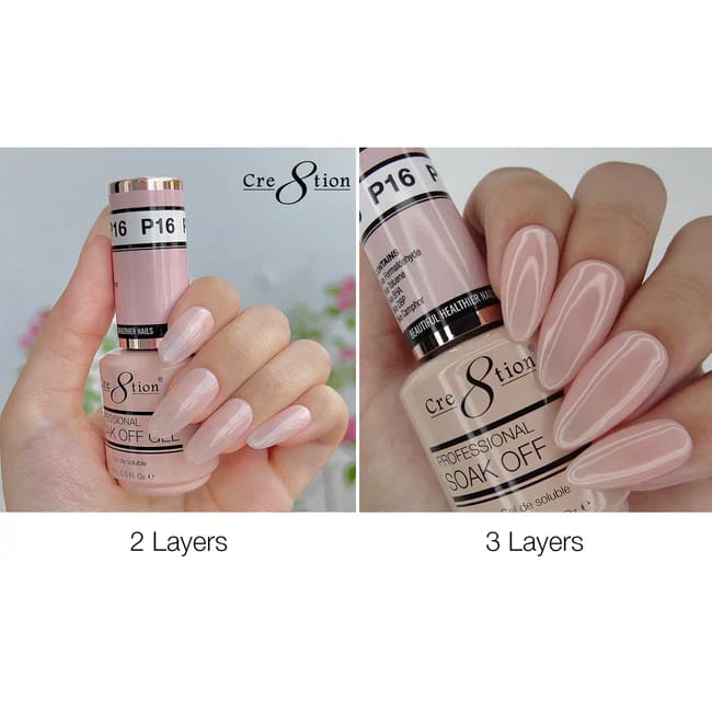 Cre8tion Gel P16 Pink French Collection 0.5oz OceanNailSupply