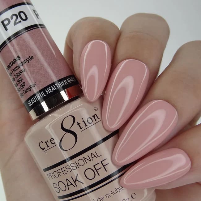 Cre8tion Gel P20 Pink French Collection 0.5oz OceanNailSupply