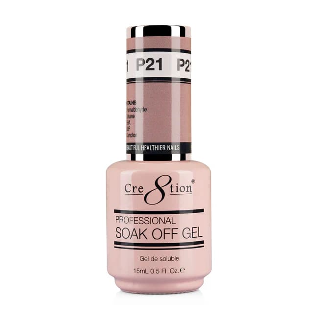 Cre8tion Gel P21 Pink French Collection 0.5oz OceanNailSupply