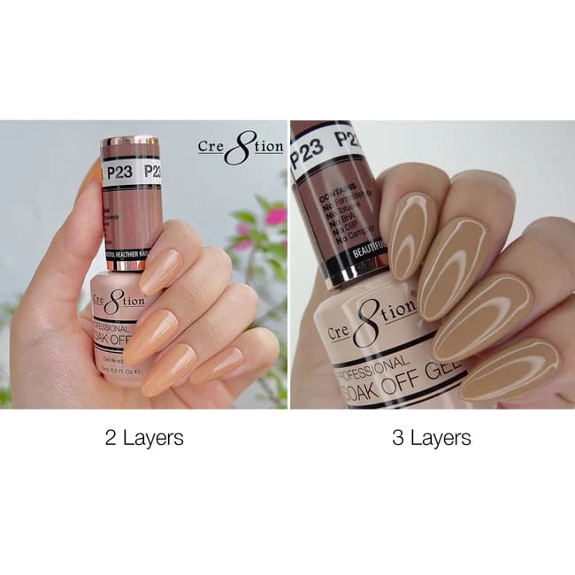 Cre8tion Gel P23 Pink French Collection 0.5oz OceanNailSupply