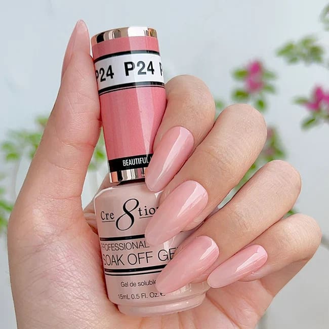 Cre8tion Gel P24 Pink French Collection 0.5oz OceanNailSupply