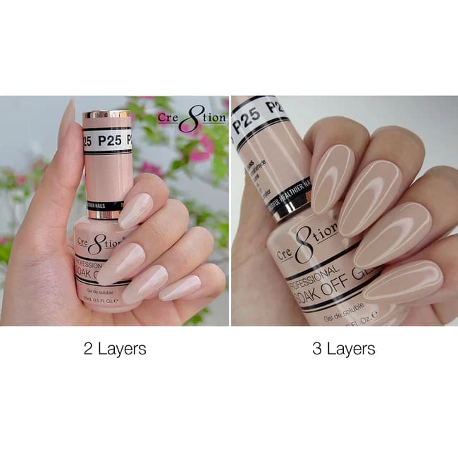 Cre8tion Gel P25 Pink French Collection 0.5oz OceanNailSupply