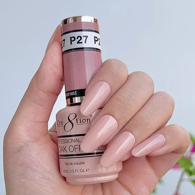 Cre8tion Gel P27 Pink French Collection 0.5oz OceanNailSupply