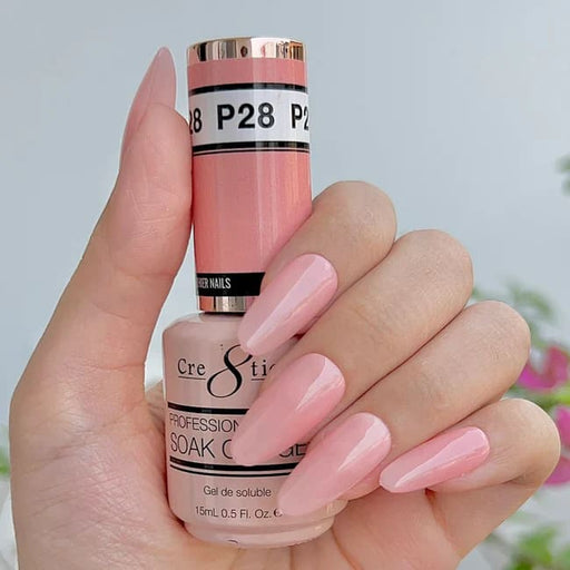 Cre8tion Gel P28 Pink French Collection 0.5oz OceanNailSupply