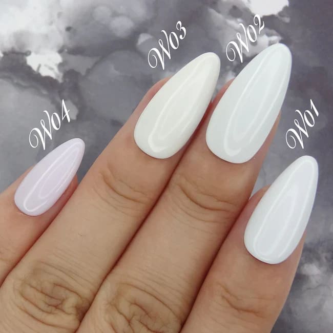 Cre8tion Gel W01 Cool White French Collection 0.5oz OceanNailSupply