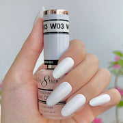 Cre8tion Gel W03 Ice White French Collection 0.5oz OceanNailSupply