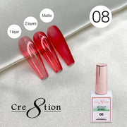 Cre8tion Jewel Collection - G08 (Red Jelly) - OceanNailSupply