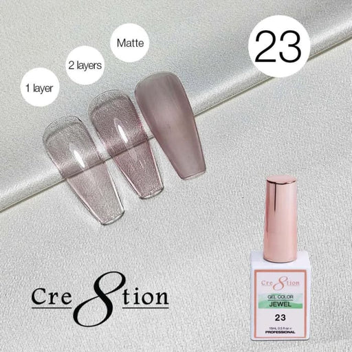 Cre8tion Jewel Collection - G23 (Light Purple Jelly) - OceanNailSupply