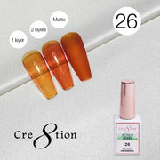 Cre8tion Jewel Collection - G26 (Amber Jelly) - OceanNailSupply