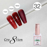 Cre8tion Jewel Collection - G32 (Red Jelly) - OceanNailSupply