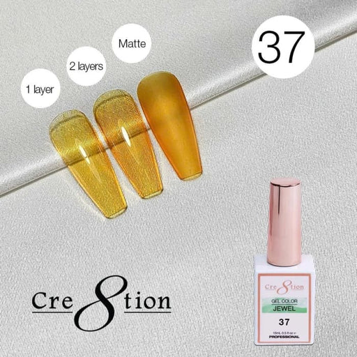Cre8tion Jewel Collection - G37 (Yellow Jelly) - OceanNailSupply
