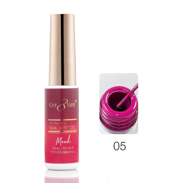 Cre8tion Mood Changing Detailing Gel 0.25oz - Full set 18 colors - OceanNailSupply