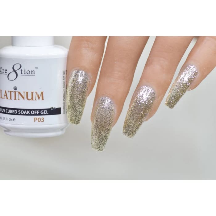CRE8TION PLATINUM GEL P03 0.5OZ — OceanNailSupply